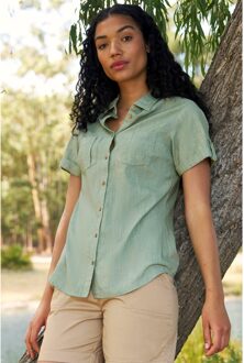 Dames/dames Kokosnoot Shirt met korte mouwen (Licht Khaki) Kaki - EU 40 / UK 12