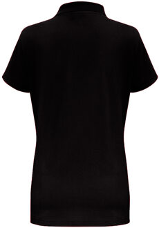 Dames/Dames Korte Mouwen Contrast Poloshirt (Zwart / Rood) Zwart/rood