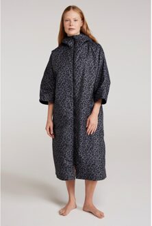 Dames/Dames Kustlijn Waterbestendige Badjas (Gemengd) Blauw en Grijs Multi - XL