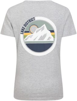 Dames/Dames Lake District Tree Ring Organic T-shirt (Grijs) - EU 36 / UK 8