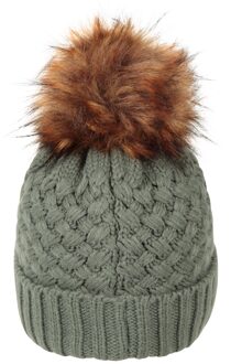 Dames/Dames Lisbon Pom Pom Borg gevoerde muts (Groen)