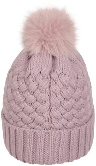 Dames/Dames Lisbon Pom Pom Borg gevoerde muts (Lila)