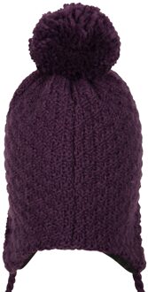 Dames/Dames Macaroni gebreide muts (Paars)