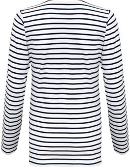 Dames/dames Mariniere Kust T-Shirt met lange mouwen (Wit/Zwaar) - XS