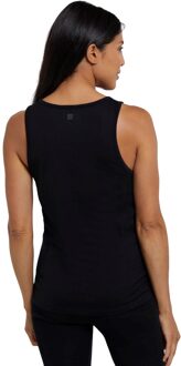 Dames/Dames Merino Wollen Cami Vest Top (Jet Zwart)