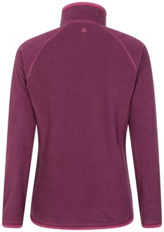 Dames/Dames Montana Half Zip Fleece Top (Bes) - maat EU 38 / UK 10 Bessenrood