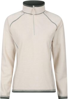 Dames/Dames Montana Half Zip Fleece Top (Crème) - EU 38 / UK 10