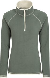 Dames/Dames Montana Half Zip Fleece Top (Donkergroen) - EU 38 / UK 10