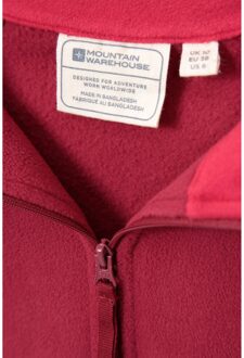 Dames/Dames Montana Half Zip Fleece Top (Donkerrood) - maat EU 38 / UK 10