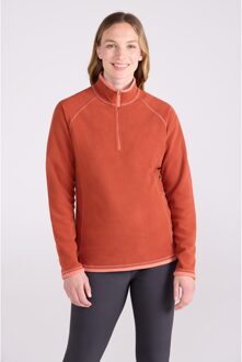 Dames/Dames Montana Half Zip Fleece Top (Gebrande sinaasappel) Oranje - EU 34 / UK 6