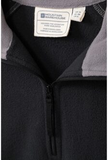 Dames/Dames Montana Half Zip Fleece Top (Zwart) - maat EU 40 / UK 12
