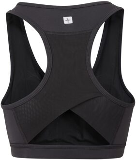 Dames/Dames Motion Mesh Sportbeha (Jet Zwart)