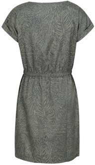 Dames/Dames Mykonos Bladprint Jurk (Kaki Groen)