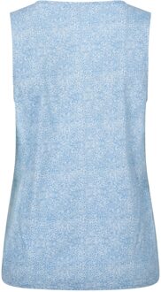Dames/Dames Orchid Floral Tank Top (Lichtblauw)