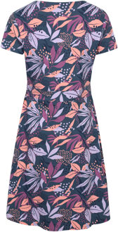 Dames/Dames Orchid Leafy Floral Jurk (Paars)