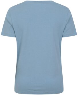 Dames/Dames Paisley Bloemen Organisch T-Shirt (Blauw) - maat