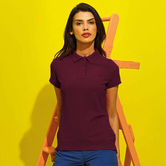 Dames/dames Performance Blend Poloshirt met korte mouwen (Bourgondië) - maat S Bourgogne