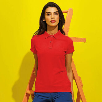 Dames/dames Performance Blend Poloshirt met korte mouwen (Kersenrood) - maat XS
