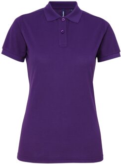 Dames/dames Performance Blend Poloshirt met korte mouwen (Paars) - maat S