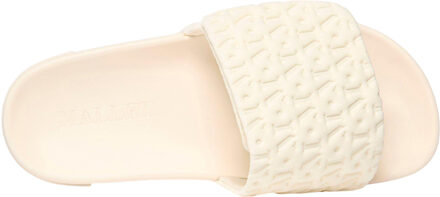 Dames/Dames Platte Sliders (Beige)