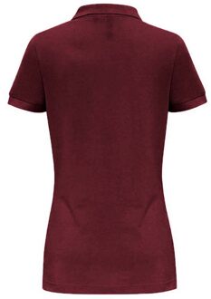 Dames/dames Poloshirt met korte mouwen en effen mouwen (Bourgondië) - maat XS Bourgogne