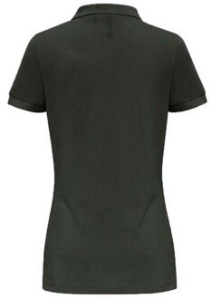 Dames/dames Poloshirt met korte mouwen en effen mouwen (Fles) - maat L Groen