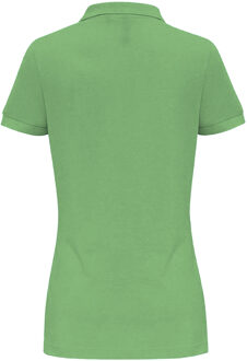 Dames/dames Poloshirt met korte mouwen en effen mouwen (Kalk) - maat XL Groen