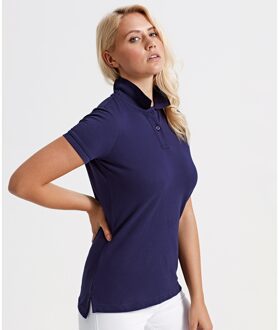 Dames/dames Poloshirt met korte mouwen en effen mouwen (Marine) - maat Navy