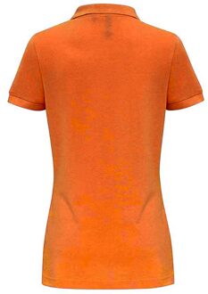 Dames/dames Poloshirt met korte mouwen en effen mouwen (Oranje) - XL