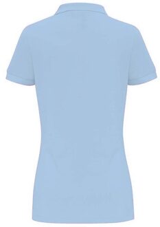Dames/dames Poloshirt met korte mouwen en effen mouwen (Sky) - maat XL Hemelsblauw