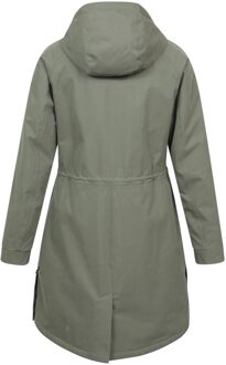 dames/dames Polperro lichtgewicht gewatteerde waterdichte jas (Kaki Groen) - maat