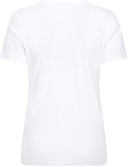 Dames/Dames Postcard Palm Organic T-Shirt (Wit) - EU 46 / UK 18