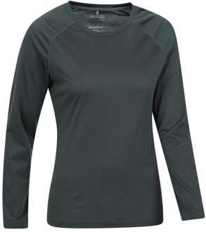 Dames/Dames Quick Dry Top met lange mouwen (Kaki Groen)
