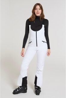 Dames/Dames RECCO Bibbed Skibroek (Wit) - maat