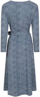 Dames/Dames Santorini gestippelde midi-jurk met lange mouwen (Donkerblauw)