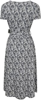 Dames/Dames Santorini Pauwenveer Midi Wrap Dress (Marine) Navy - EU 36 / UK 8