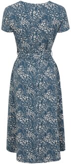 Dames/Dames Santorini Wrap Midi Dress (Donkerblauw)