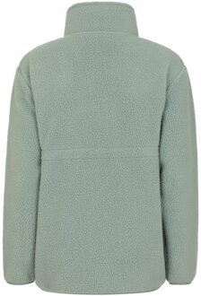Dames/Dames Sherpa Half Rits Zwangerschaps Fleece Top (Groen) - maat