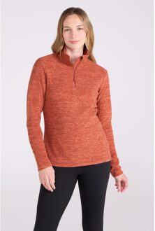 Dames/dames Snowdon Gemêleerd Fleece Top (Gebrande sinaasappel) Oranje - EU 34 / UK 6