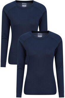 Dames/Dames Talus Thermische Base Layer Top (Set van 2) (Marine) Navy - EU 36 / UK 8