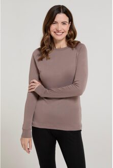 Dames/Dames Talus Top met lange mouwen (Donker Beige) - maat
