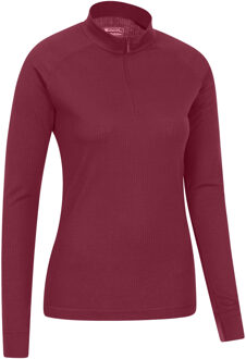 Dames/Dames Talus Zip Neck Thermo met lange mouwen (Roze) Bourgogne - EU 38 / UK 10