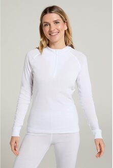 Dames/Dames Talus Zip Neck Thermo met lange mouwen (Wit) - EU 42 / UK 14