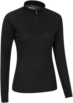 Dames/Dames Talus Zip Neck Thermo met lange mouwen (Zwart) - EU 44 / UK 16