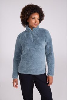 Dames/Dames Teddy Fleece Quarter Zip Fleece Top (Munt) Mint