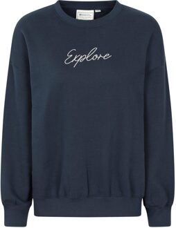 Dames/Dames Tekst Relaxed Fit Trui (Indigo) Paars - EU 42 / UK 14