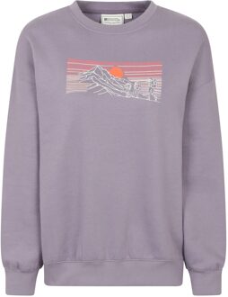 Dames/Dames Tekst Relaxed Fit Trui (Paars) - EU 42 / UK 14