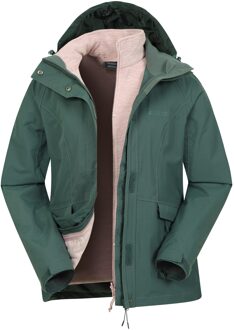 Dames/Dames Thunderstorm II 3 in 1 Waterdichte Jas (Groen) - maat EU 38 / UK 10
