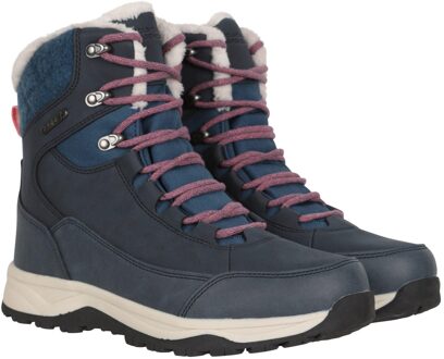 Dames/Dames Tundra Leren Sneeuwlaarzen (Marine) Navy