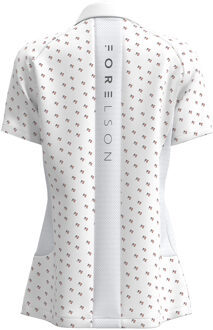 Dames/Dames Varah poloshirt met knoopjes en patroon (Wit) - XL